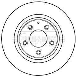 BORG & BECK Тормозной диск BBD5224